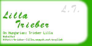 lilla trieber business card